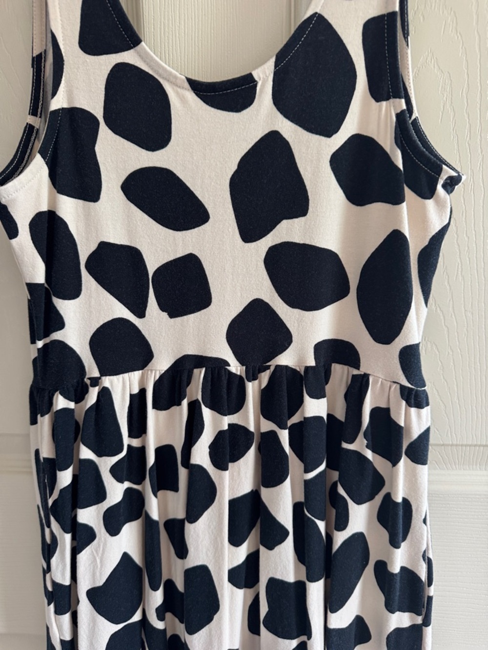 Who What Wear Black and White Spot Maxi Dress - Picture 5 of 5